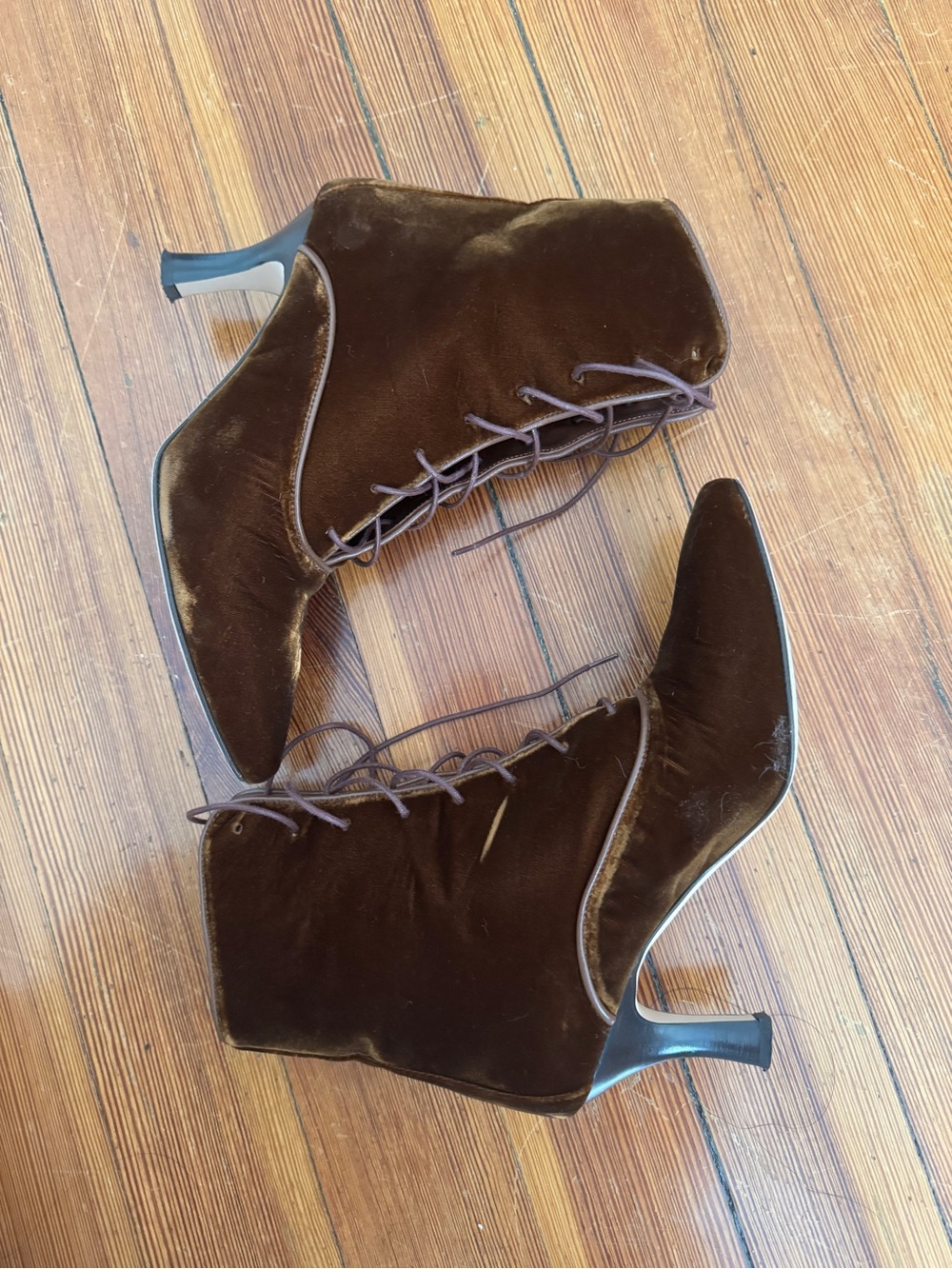 Dôen Dasha Boots in Hickory Velvet Size 38/US 7.5 - Picture 4 of 5